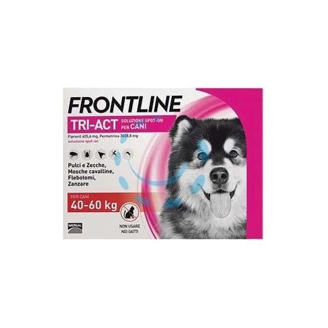 FRONTLINE TRI-ACT SPOT-ON PER CANI "XL" - in confezione da 6 pipette