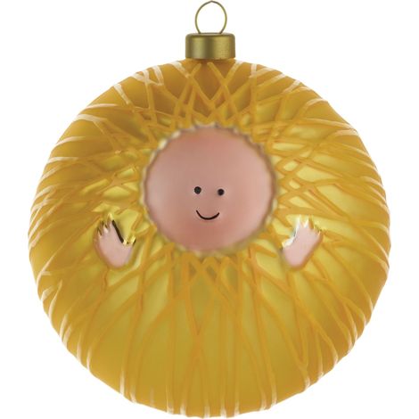 Alessi AMJ13 1 Gesù Bambino Palla per Albero di Natale, Vetro Soffiato, Multicolore, 0.1x0.1x0.1 cm