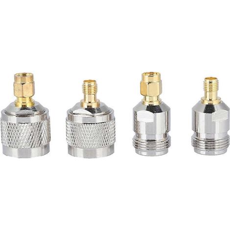 Adaptateur coaxial RF SMA N mâle/femelle SMA femelle/mâle, lot de 4 (1/4)