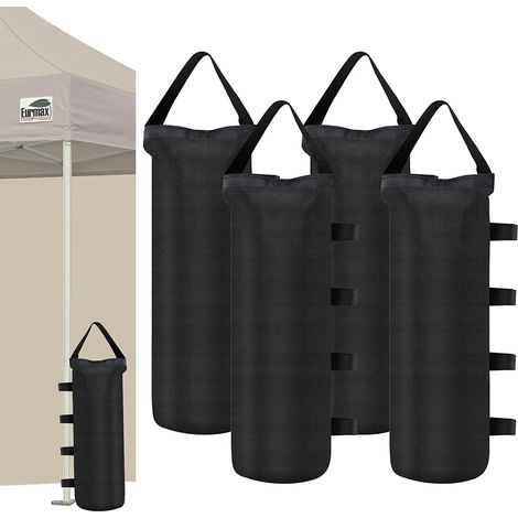 4 sacs de lestage pour tente – Tissu Oxford 600D renforcé – Stabilisation pour pieds de tente, tonnelle et auvent – 15 × 50 cm (1/5)