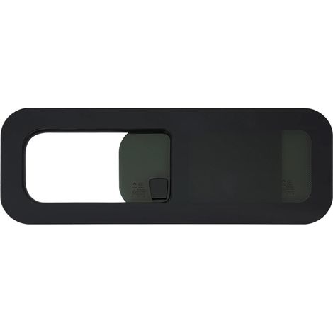 Ventana lateral para autocaravana, aluminio resistente, diseño corredizo horizontal, color negro, 780 mm. (1/2)