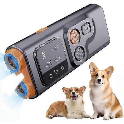 Dispositif anti-aboiements pour chiens, avec écran HD et lampe torche LED. (1/4)