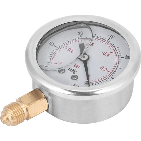 Manomètre à vide radial à bain d'huile TS PGGZ604-0bar 1/4BSP Y60 pour la métallurgie du pétrole (1/5)