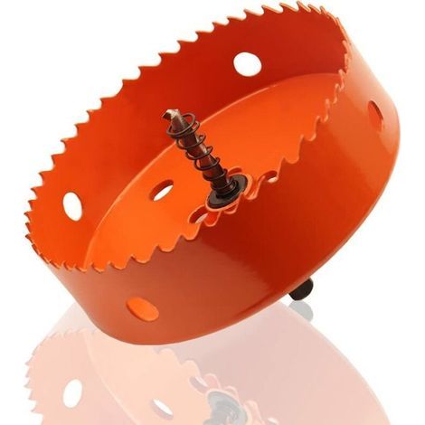 LaBlanc - Scie cloche bimétallique HSS en acier rapide 100MM pour métal, aluminium, acier inoxydable, bois, PVC, plastique (1/5)