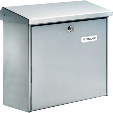 BURG-WÄCHTER Buzón Comfort 3913 Ni H.340mm A.380mm P.148mm VA DIN C4 - 3913 NI (1/2)