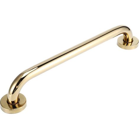 Barras de seguridad para ducha de 40 cm, barras de seguridad para bañera de acero inoxidable chapadas en oro, accesorios de baño