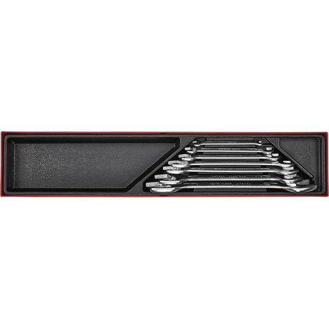 Jeu de clés à fourche double AF TTX4 1/4- 1-1/4 tray 7 pièces Teng Tools TTX6607 (1/2)