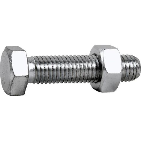 Vis hexagonale 933/934 zinc 6x20 mm avec écrou 8.8