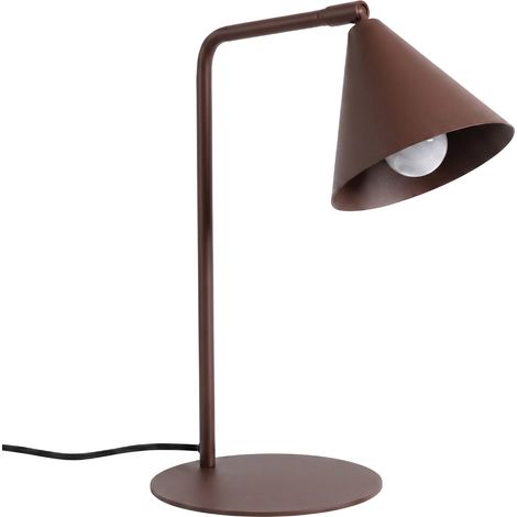 Lámparas de escritorio Nox marrón acero 1xE14 18cm Sollux (1/5)