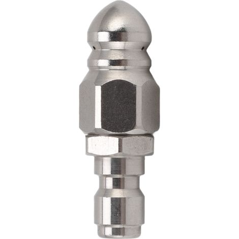 Buse de Nettoyage Haute Pression pour Tuyaux d'Égout, Acier Inoxydable G1/4, Embout Rapide pour Laveuse (1/5)