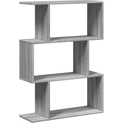 Maison Exclusive - Raumteiler-Bücherregal 3 Fächer Grau Sonoma 70