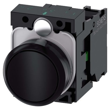 Siemens SIRIUS ACT Pulsador negro 22 mm IP69K