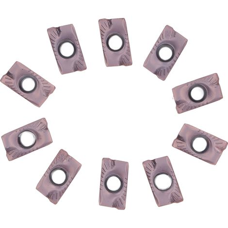 Lot de 10 plaquettes de fraisage CNC indexables pour tour, lames de finition CNC en carbure (1/5)