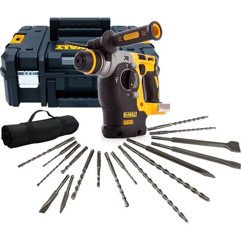 Dewalt DCH273N Cordless XR 18v SDS Brushless Hammer Drill + Tstak + 17 Piece Set (1/5)
