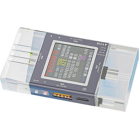 Testeur USB/Type-C multifonction avec affichage numérique, moniteur de tension et de courant, wattmètre pour téléphone Type-C, charge rapide PD3.0 (1/5)