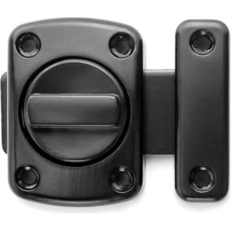 Loquet De Porte Rotatif - Alliage De Zinc - Pour Porte Intérieure Chambre Bureau Salle De Bain - 40 X 56 Mm - Lot De 2 (1/4)