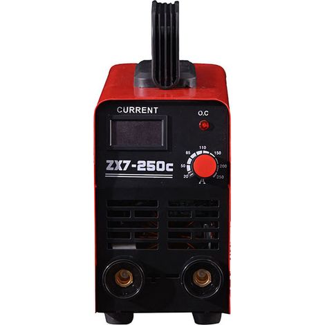 Poste à souder portatif, petit poste à souder portable MMA 220 V à courant continu avec onduleur, mini poste à souder double tension ZX7-250C (kit avec 2 onduleurs) (1/4)