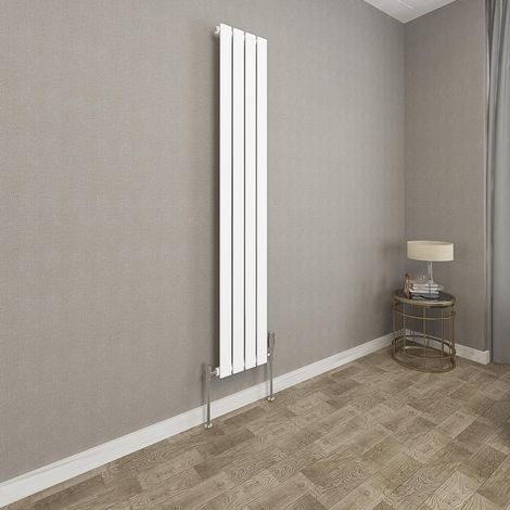 1600x272mm White Single Flat Panel Radiator Vertical Modern Central Heating Radiators