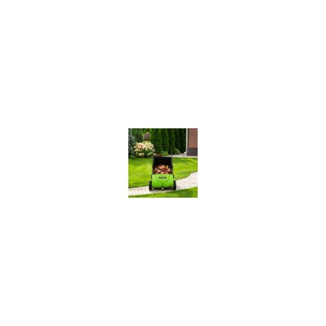 Push Lawn Sweeper, Manual Yard Leaf Sweeper, Walk-Behind Grass & Leaf Collector, 100L/26.42 gal Collection Hopper Capacity, Adjustable Brush Height, for Lawn, Yard, and Garden (1/5)