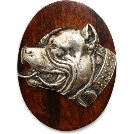 American Pit Bull Terrier, Pit Bull, American Pit Bull Terrier, Pitbul, apbt - Broche pour exposition canine, pince à bavoir, épingle pour chien par Art-Dog (1/4)