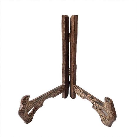 Présentoir à assiettes, support à assiettes de cuisine, support à assiettes en bois (1/5)