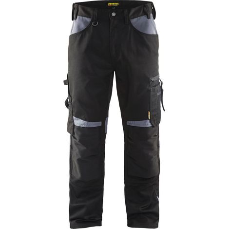 Blakläder Bundhose Handwerk, schwarz / grau, Konfektionsgröße 106