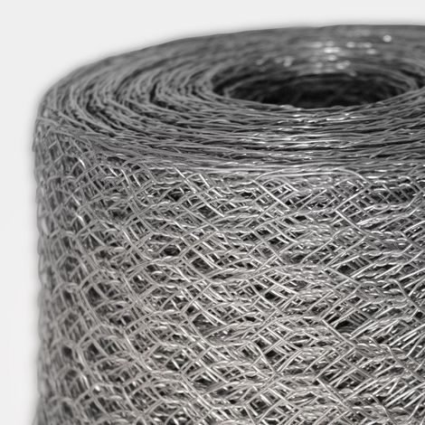 Floordirekt – Grillage triple torsion galvanisé 50 cm x 10 m – Maille hexagonale 13 mm – Résistant aux intempéries pour enclos animaux