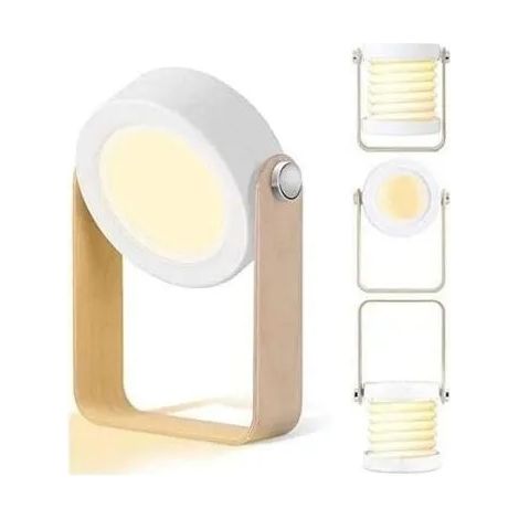 Lampe de Table LED Dimmable, Lampe de Chevet Vintage Pliable, Idéale pour Camping et Chambre YYV (1/4)