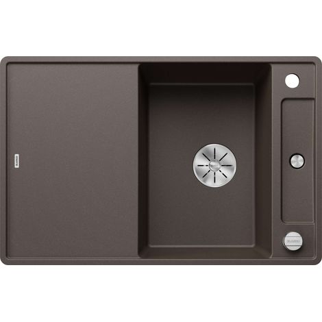 Evier Blanco Axia III 45S-F Silgranit avec planche en verre - CAFE (1/3)