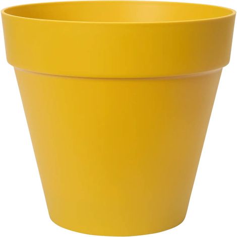elho® Loft Pflanzkübel Urban 50 Ocker mit Rollen Ø 49 cm - Kunststoff (1/5)