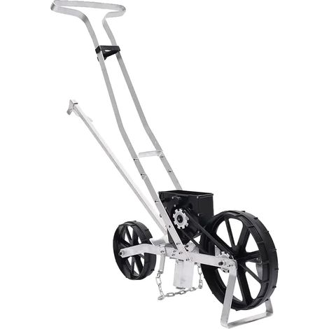 Semoir de jardin, compatibilité des semences polyvalente, conception manuelle conviviale, BLANC (1/2)