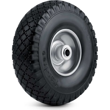 Ruota per carriola senza foratura 300 4 nero argento humberg