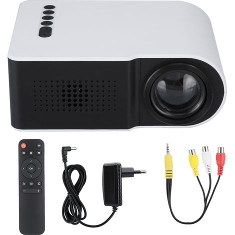 Mini projecteur LED portable HD 1080P, vidéoprojecteur intelligent HDMI pour home cinéma, salle de jeux et divertissement à domicile (1/5)