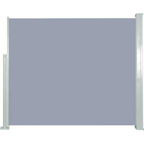 Auvent latéral rétractable 120 x 300 cm Gris vidaXL