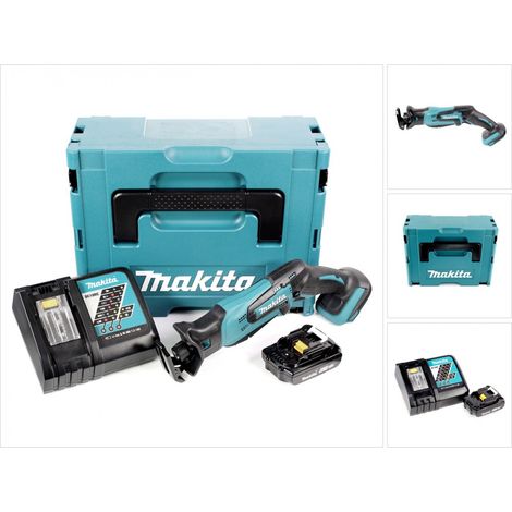 Makita DJR 183 RE1J Scie récipro sans fil 18V + 1x Batterie 2,0Ah + Chargeur + Makpac