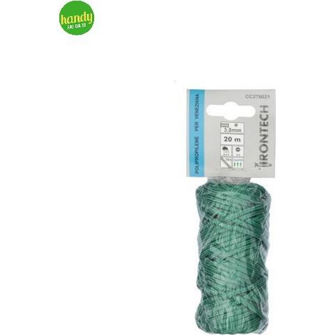 Treccia per veneziana in polipropilene Diam. 3 mm. verde 20 mt. (1/2)
