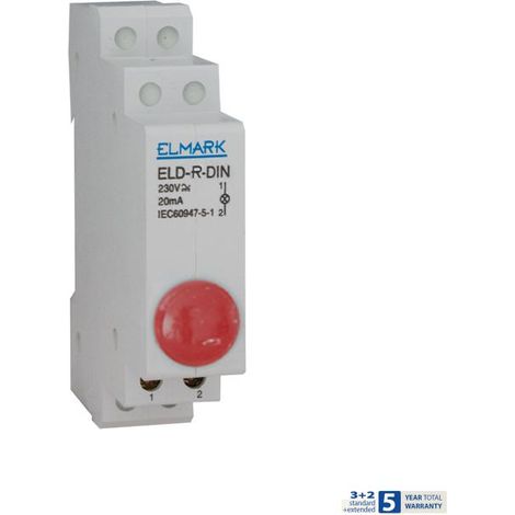 ELD-R-DIN SEGNALE LUCE ROSSO 230V