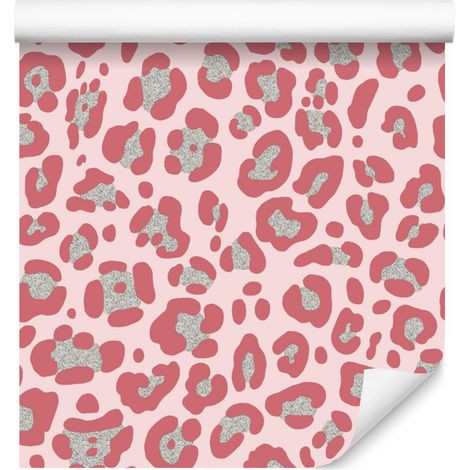 Carta da parati in pelle color oro rosa corallo, composizione armoniosa 50x1000 cm (1/5)