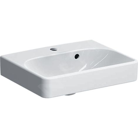 Geberit Smyle Square lave-mains 500222, 45x36cm, avec trou pour (1/3)