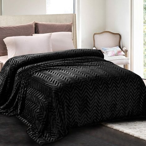 Couverture Polaire Plaid Jeté de Canapé, 220 x 240 cm (1/5)
