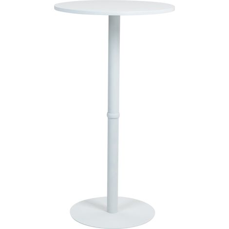 Tavolo da bar rotondo Hereford bianco/bianco 60 cm