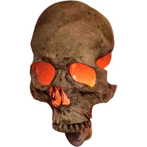 Veilleuse crâne humain à brancher, lampe crâne humain gothique réaliste 3D avec interrupteur marche/arrêt, prise américaine (1/5)