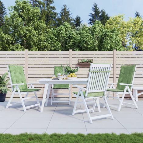 Coussins de chaise à dossier haut lot de 4 modèle de feuille (1/5)