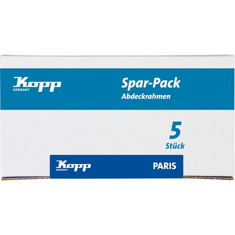 Kopp - PARIS – Profi-Pack: 5x Abdeckrahmen 2-fach, Farbe: palisander - 402526016 (1/3)
