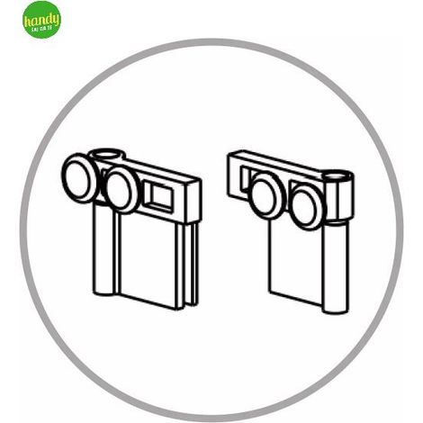 Carrellini per box doccia Loira Silqua by Mobo 6pz