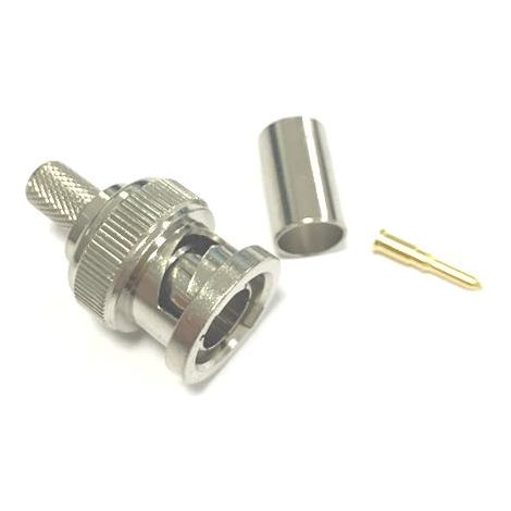 Connecteur coaxial RS PRO Mâle Droit 75O Montage sur câble ( Prix pour 1 ) (1/2)