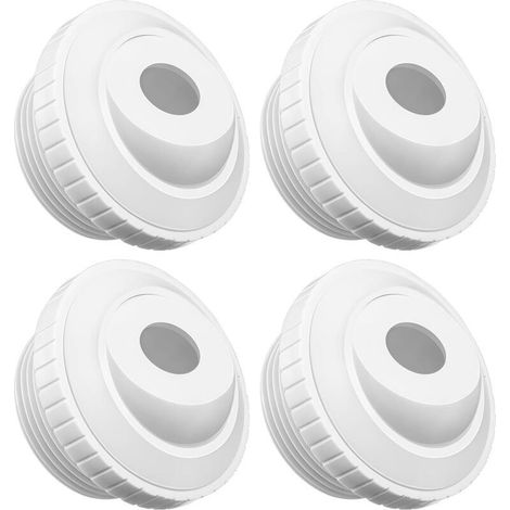 Lot de 4 buses d'entrée d'eau pour piscine - Buse de sortie d'eau pour piscine - Buse de sortie d'eau rotative pour piscine - Buse de sortie d'eau pour piscine d (1/4)