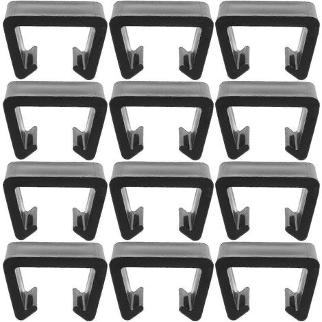 Lot de 12 clips pour mobilier de jardin et de terrasse, fixations pour canapé et meubles d'extérieur. (1/3)