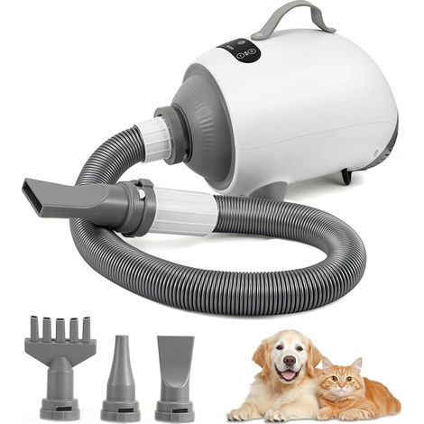 Dog Hair Dryer Pet Hair Dryer Nozzles Speed Temperature Adjustment Hair Dryer