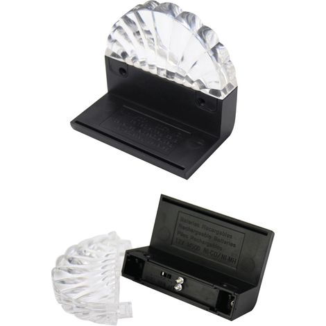 Ortviai Lampes solaires pour clôture – 4 pièces, 2 modes d’éclairage (blanc chaud/changement de couleur), étanches IP65 (1/4)
